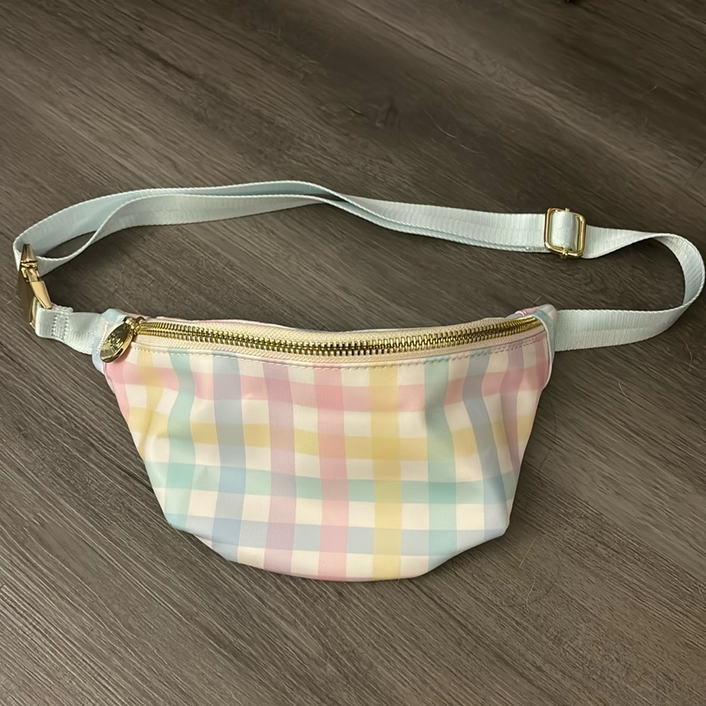 Stoney Clover Lane Rainbow Gingham Fanny Pack